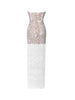 Image of IamtheOne White Lace Fringe Gala Dress