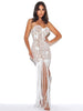 Image of IamtheOne White Lace Fringe Gala Dress