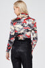 Image of Red Camo Mock Neck Long Sleeve Top
