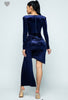 Image of The Carinne Inspired Velvet Midi Dress