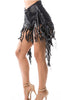 Image of ENDLESS FRINGE DENIM SHORTS