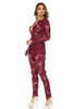Image of Floral Lace Pants Suit